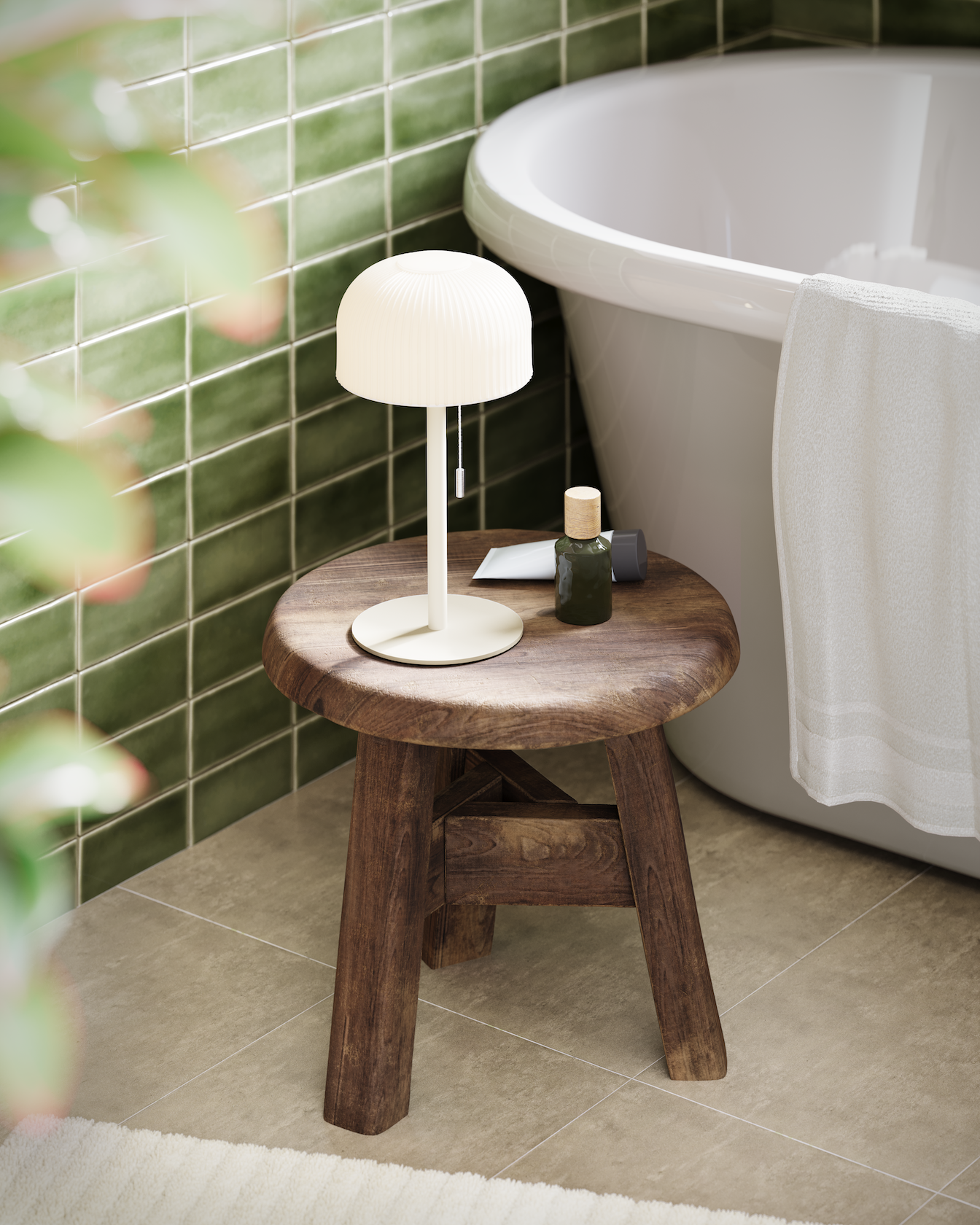 Beige LED Lampe 27 * 1,4 cm