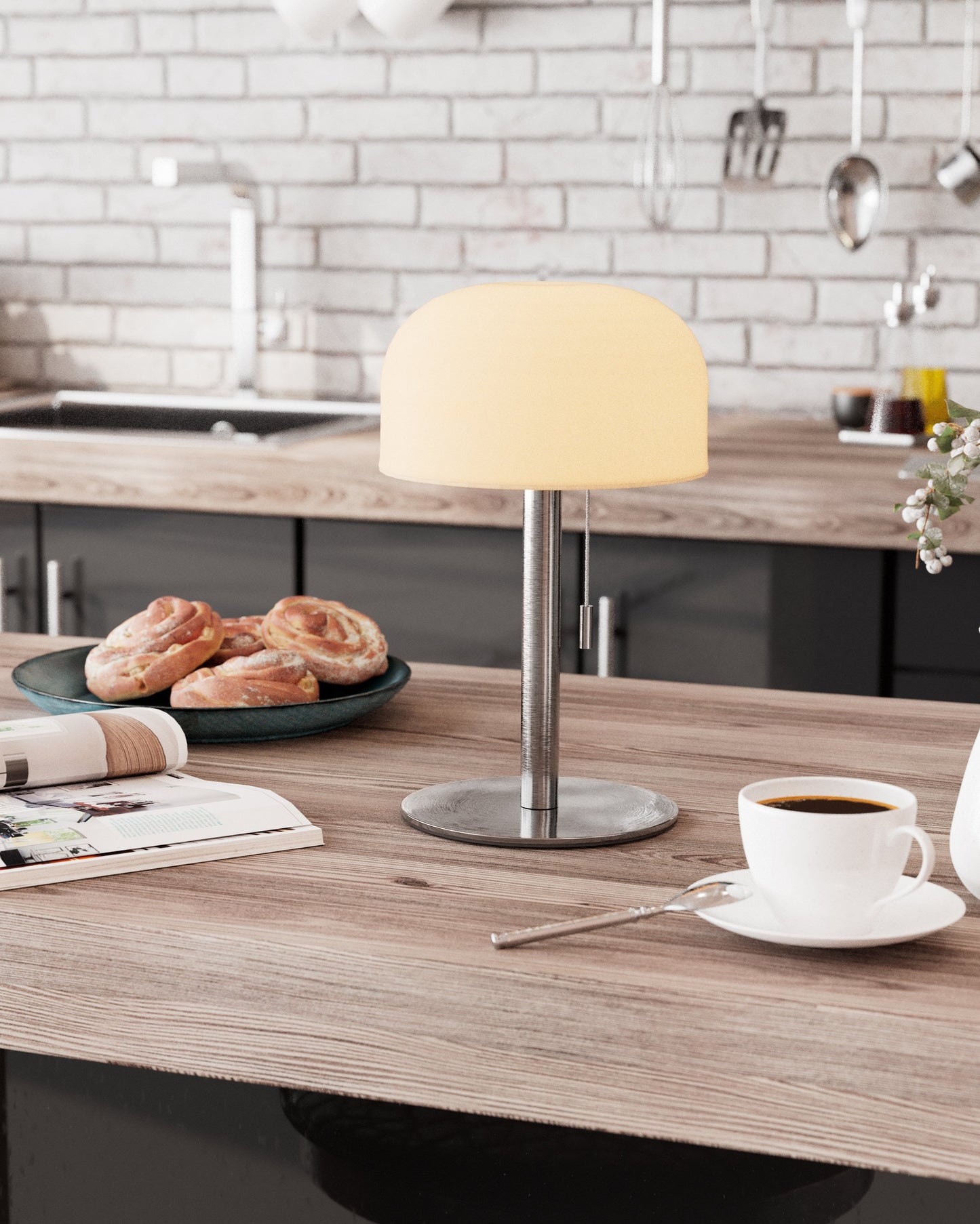 Space Grey LED Lamp 24 * 1.8cm